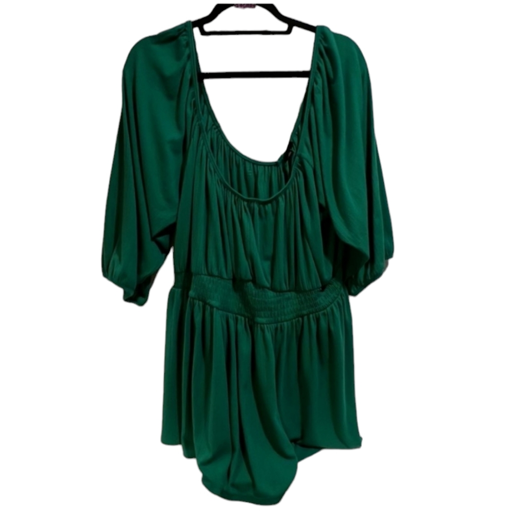 Torrid emerald green blouse 4xl